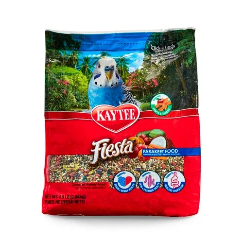 Kaytee Fiesta Parakeet Food 4.5 lb, Fortified Gourmet Diet - Image 2