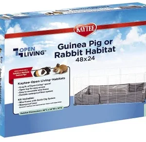 Kaytee Open Living Guinea Pig and Rabbit Habitat 48" x 24" 3 count