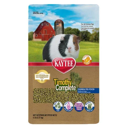Kaytee Timothy Complete Guinea Pig Pet Food, 5 Pounds - Image 2