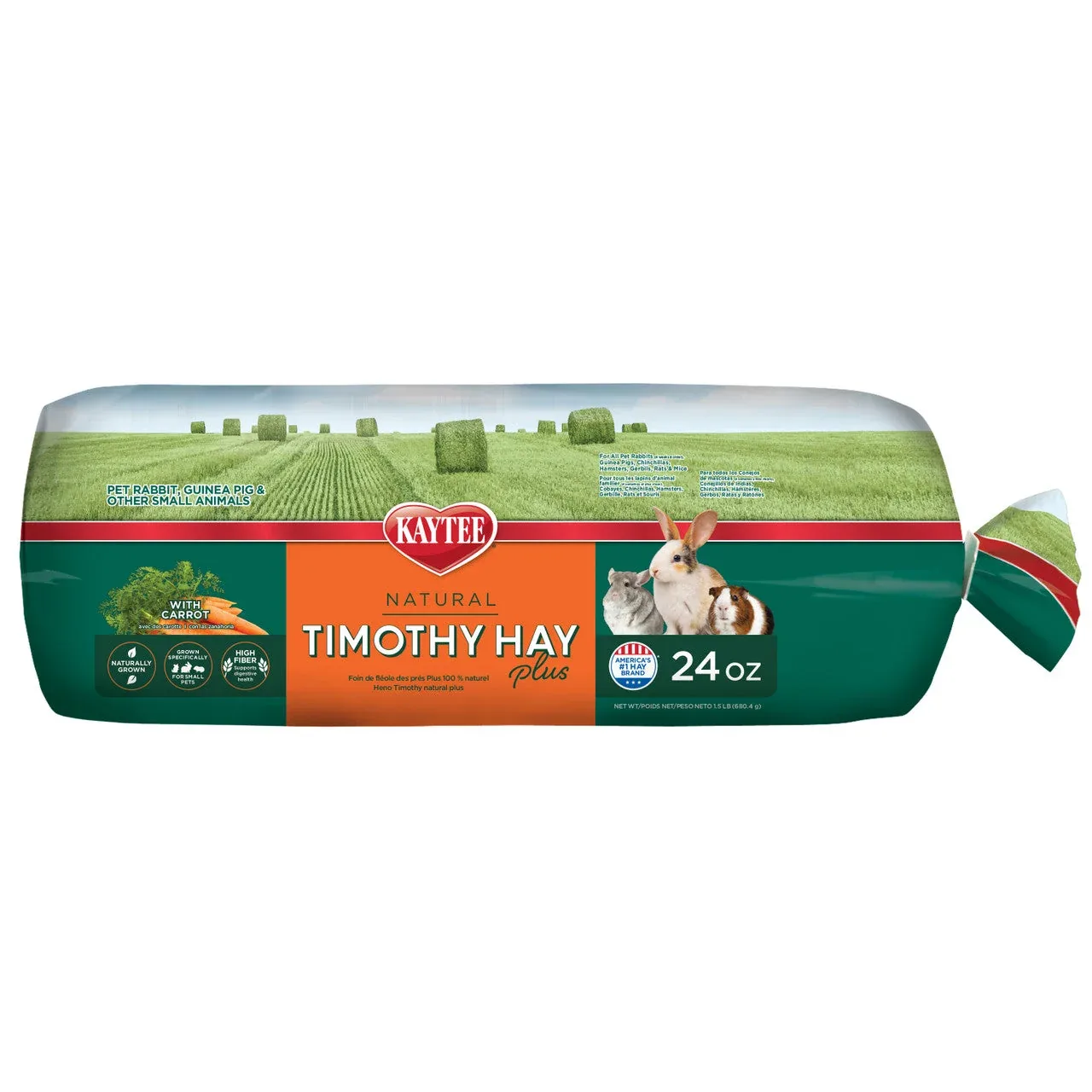 Kaytee Timothy Hay Plus Carrots 24 oz