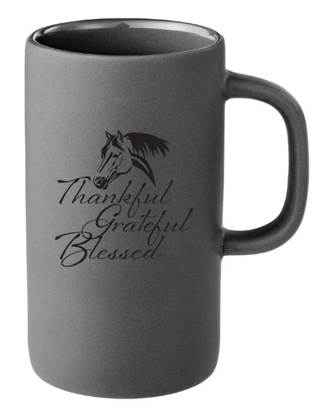 Kelley Mug - Thankful Grateful Blessed 12oz Cerami