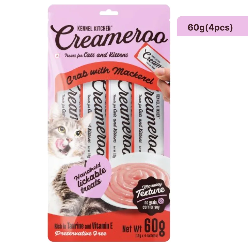 Kennel Kitchen Creameroo Crab with Mackerel Creamy Cat Treats