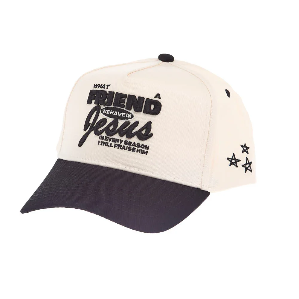 Kenzkustomz Friend In Jesus Black Vintage Trucker Cap - Image 2