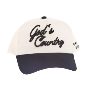Kenzkustomz God's Country Black Vintage Trucker Cap