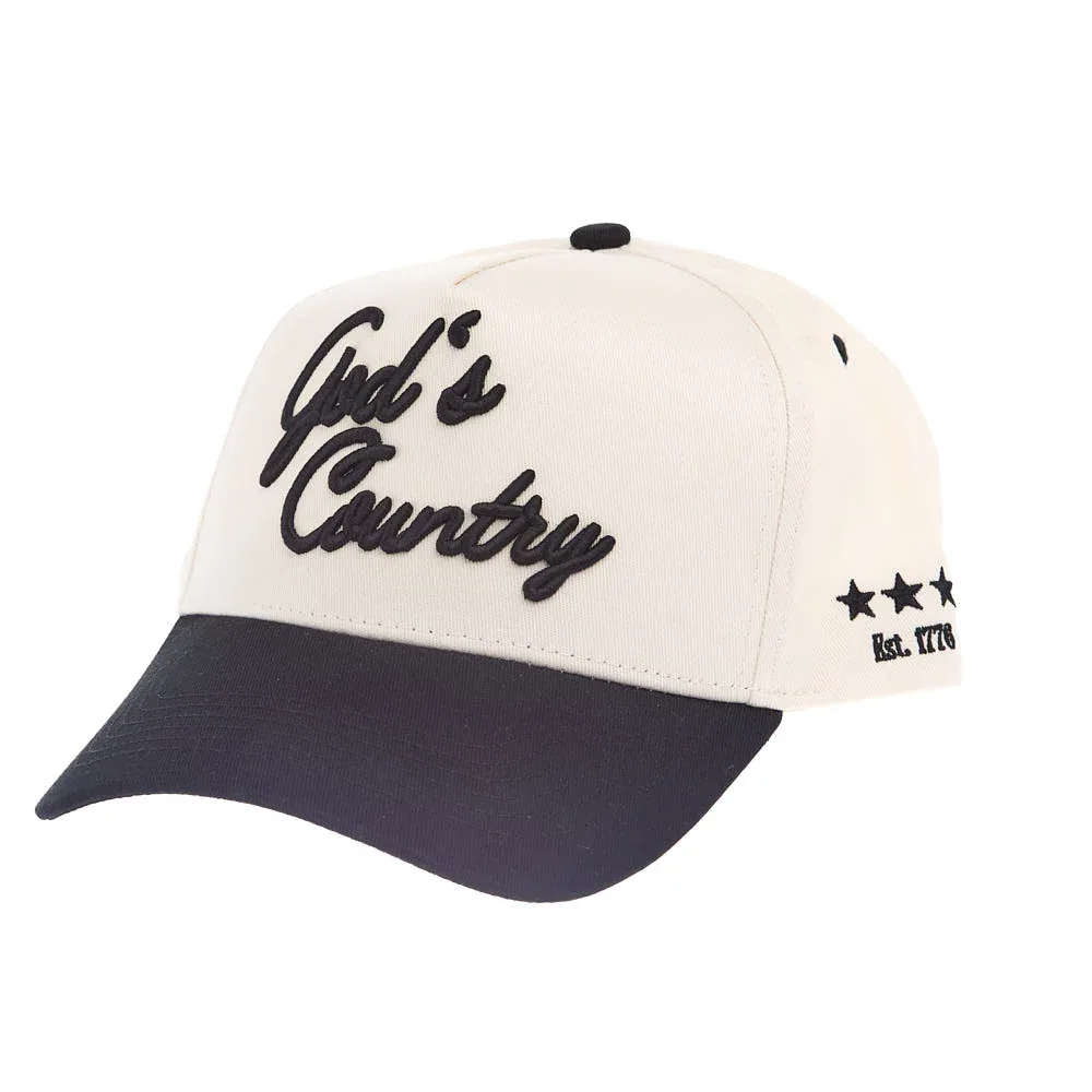 Kenzkustomz God's Country Black Vintage Trucker Cap - Image 2
