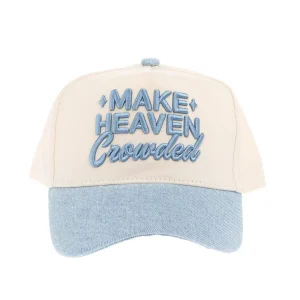 Kenzkustomz Make Heaven Crowded Denim Blue Trucker Cap