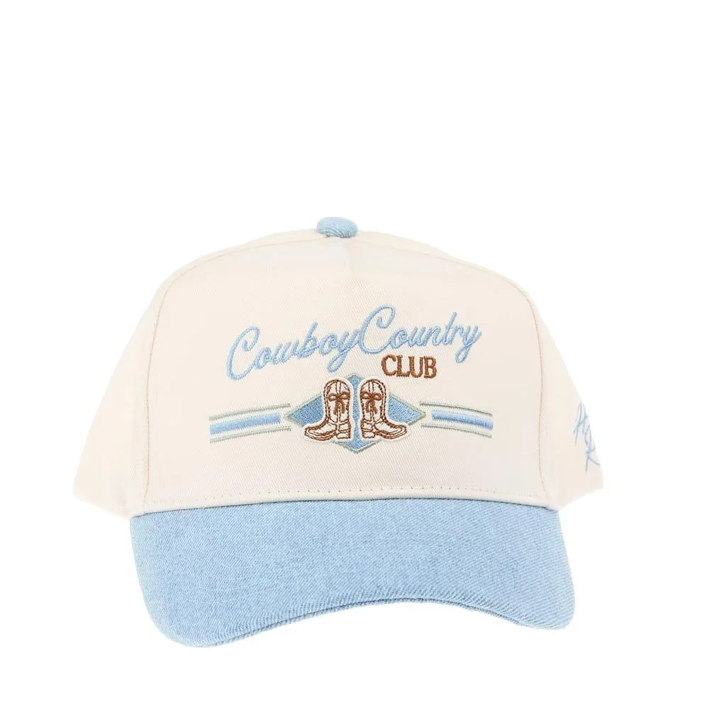 Kenzkustomz Women's Denim Cowboy Country Club Cap
