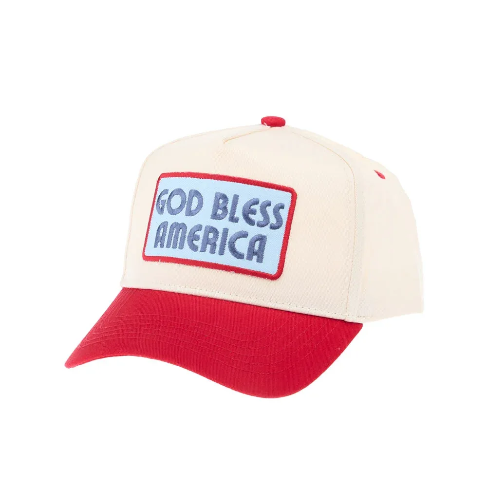 Kenzkustomz Women's Red God Bless America Cap - Image 2