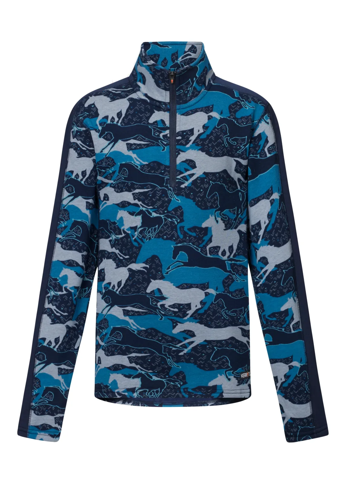 Kerrits® Kids’ Plush Printed Fleece Half-Zip Top