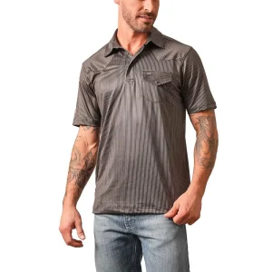 Kimes Ranch Men's Black Loomis Polo