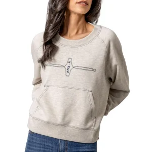 Kimes Ranch Womens Light Grey Gracie Cropped Top
