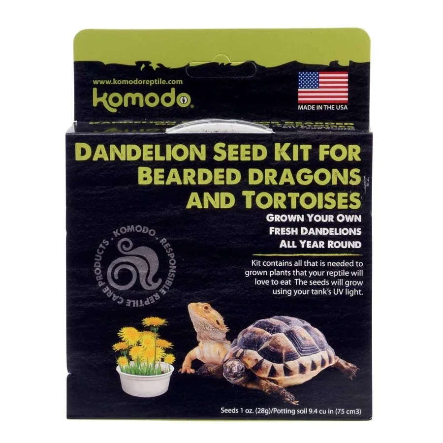 Komodo Dandelion Seed Kit for Tortoises & Grazing Reptiles