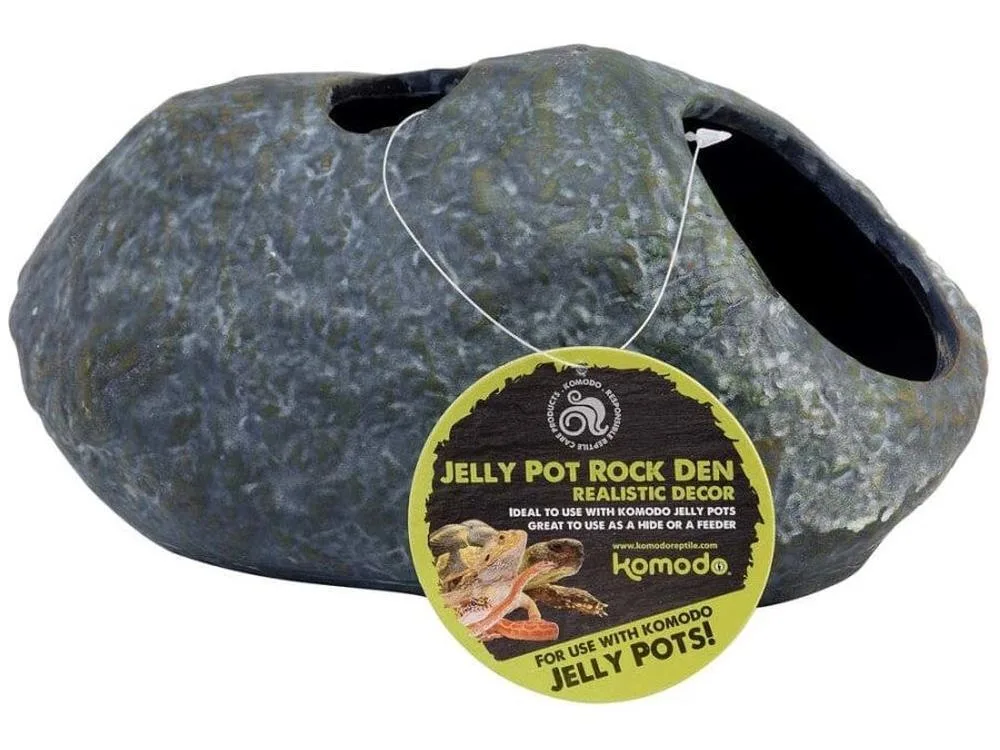 Komodo Jelly Pot Rock Den Terrarium Ornament Grey, 1ea/LG - Image 2