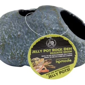 Komodo Jelly Pot Rock Den Terrarium Ornament Grey, 1ea/SM