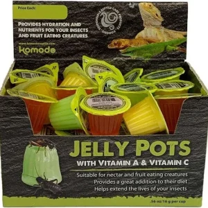 Komodo Jelly Pots Insect Food Fruit Flavor 1ea/0.56Oz Per Cup,