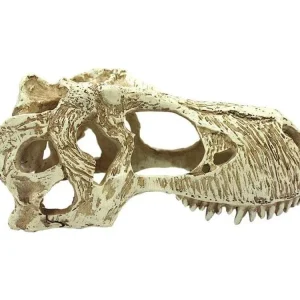 Komodo T-Rex Skull Reptile Hideout Tan LG