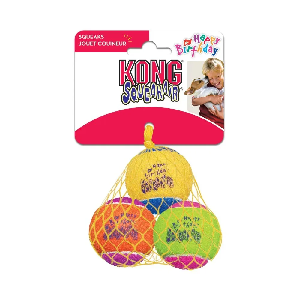 KONG AirDog Squeakair Birthday Balls Dog Toy - Image 2
