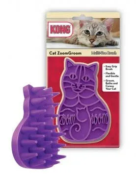 KONG Cat Zoomgroom Purple One Size - Image 2