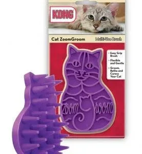 KONG Cat Zoomgroom Purple One Size