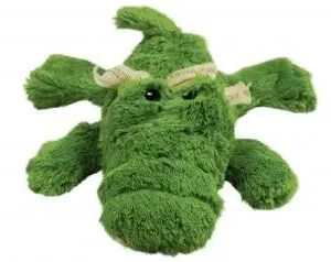 KONG Cozie Ali Alligator Plush Dog Toy Green MD