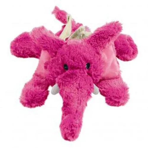 KONG Cozie Elmer Elephant Plush Dog Toy Pink MD - Image 2