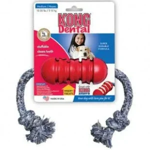KONG Dental With Floss Rope Chew Toy MD