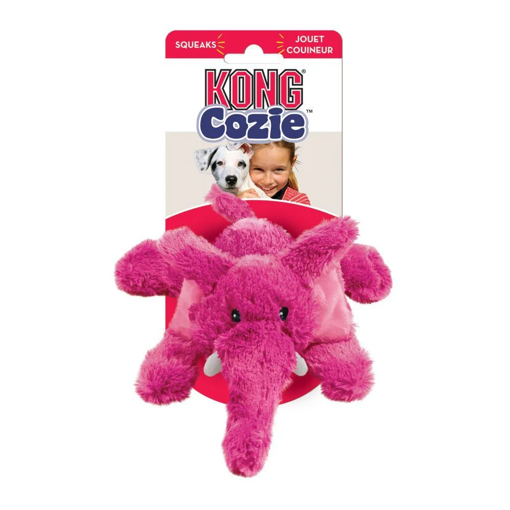 KONG Elmer Elephant Cozie Plush Dog Toy - Image 2