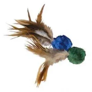 KONG Naturals Crinkle Ball With Feathers {L+1x} 292472