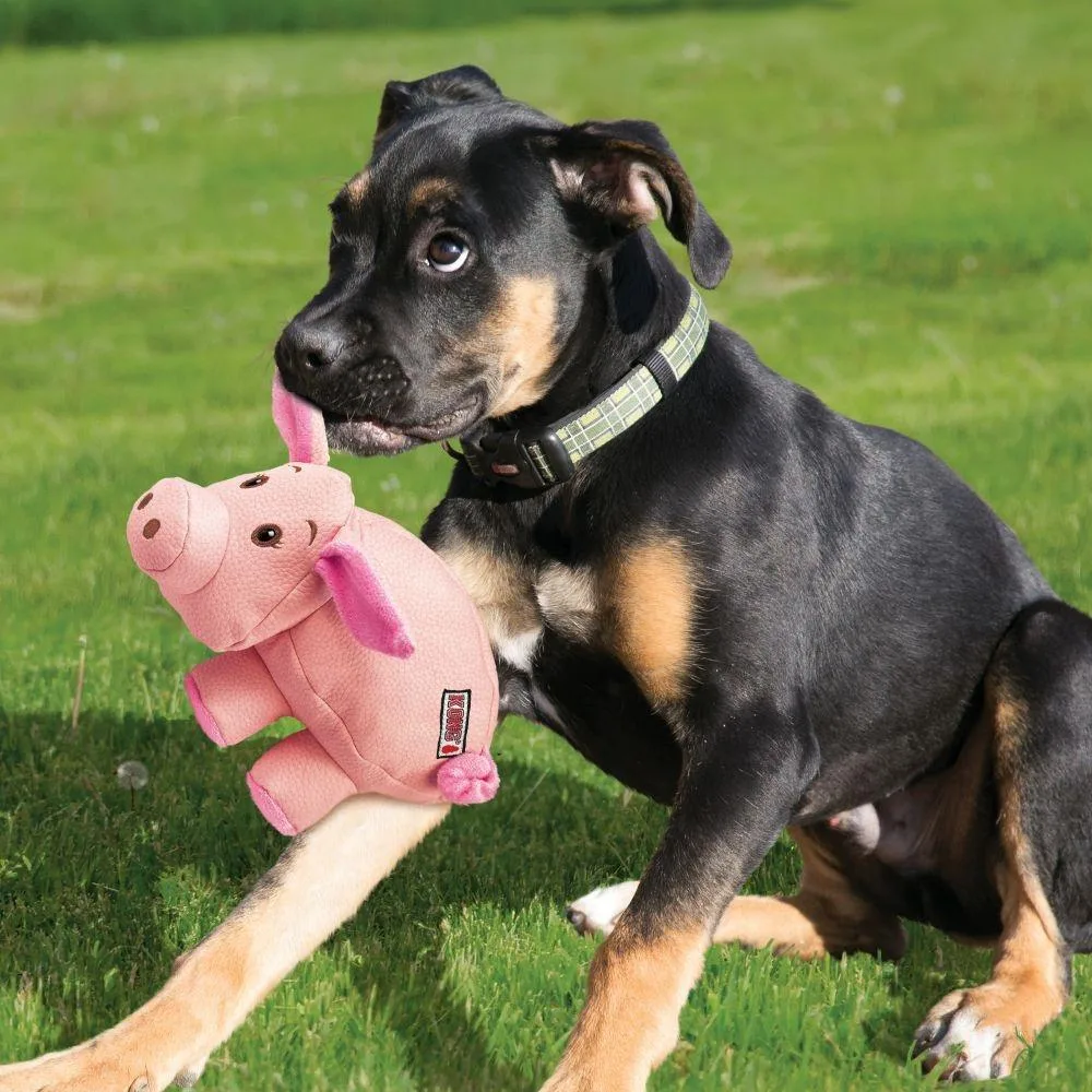 KONG Phatz Pig Plush Dog Toy - Image 2