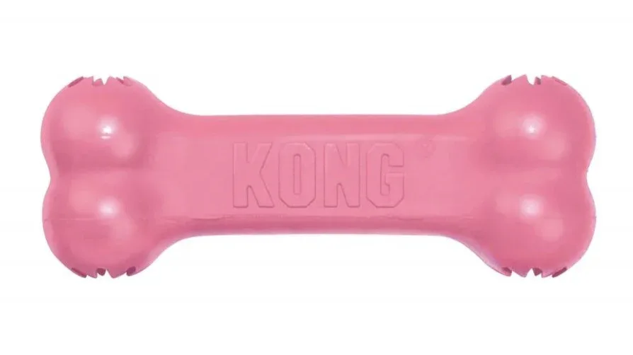 KONG Puppy Goodie Bone with Rope XS Dog Toy - Image 2