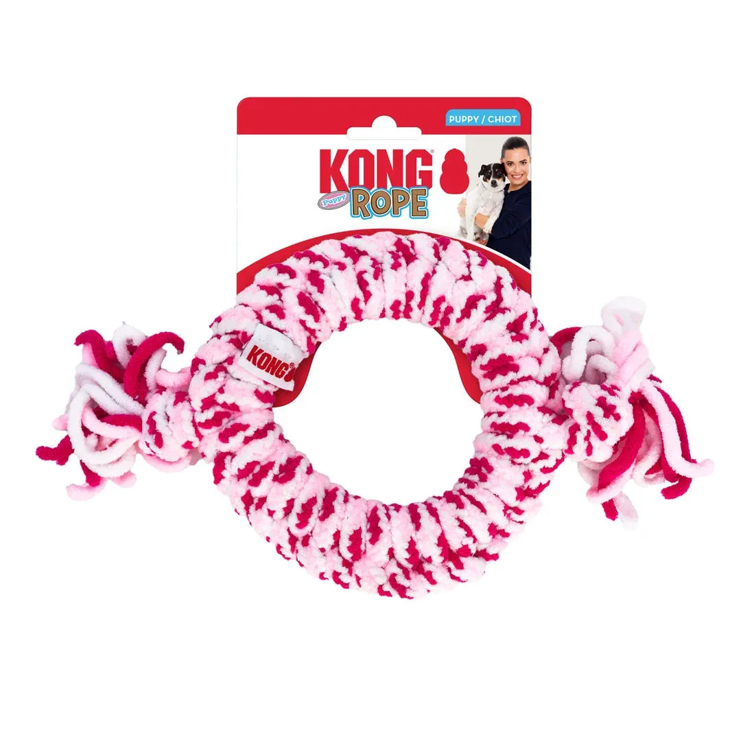 KONG Rope Puppy Ring Dog Toy - Medium (Assorted)