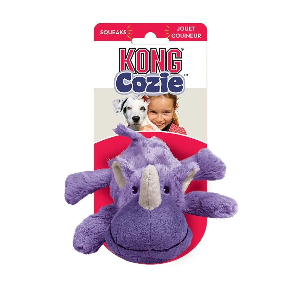 KONG Rosie Rhino Cozie Plush Dog Toy - Image 2