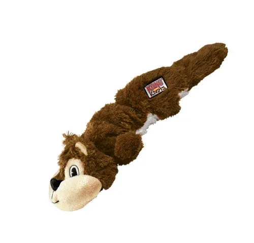 KONG Scrunch Knots Squirrel Dog Toy Brown SM/MD - Image 2