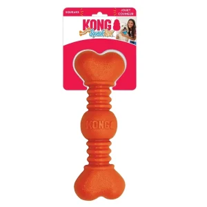 KONG SqueakStix Wigglerz Dog Toy Orange Large, 2-Count
