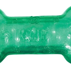 KONG Squeezz Crackle Bone Dog Toy Assorted MD