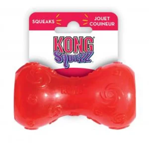 KONG Squeezz Dumbbell Dog Toy Assorted SM