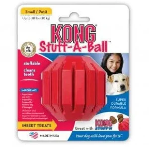 KONG Stuff-A-Ball Dog Toy Red SM 2.5in