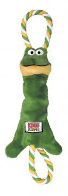 KONG Tugger Knots Frog Dog Toy Green MD/LG - Image 2