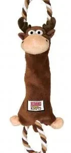 KONG Tugger Knots Moose Dog Toy Brown MD/LG