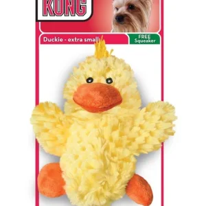 KONG Unstuffed Dog Toy Duck with Squeaker XS