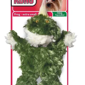 KONG Unstuffed Dog Toy Frog with Squeaker XS (DD)