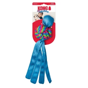 KONG Wubba Weave Twist-Knot Dog Toy, X-Large, Tug, Fetch & Chew, Cotton Rope & Nylon Tails, Assorted