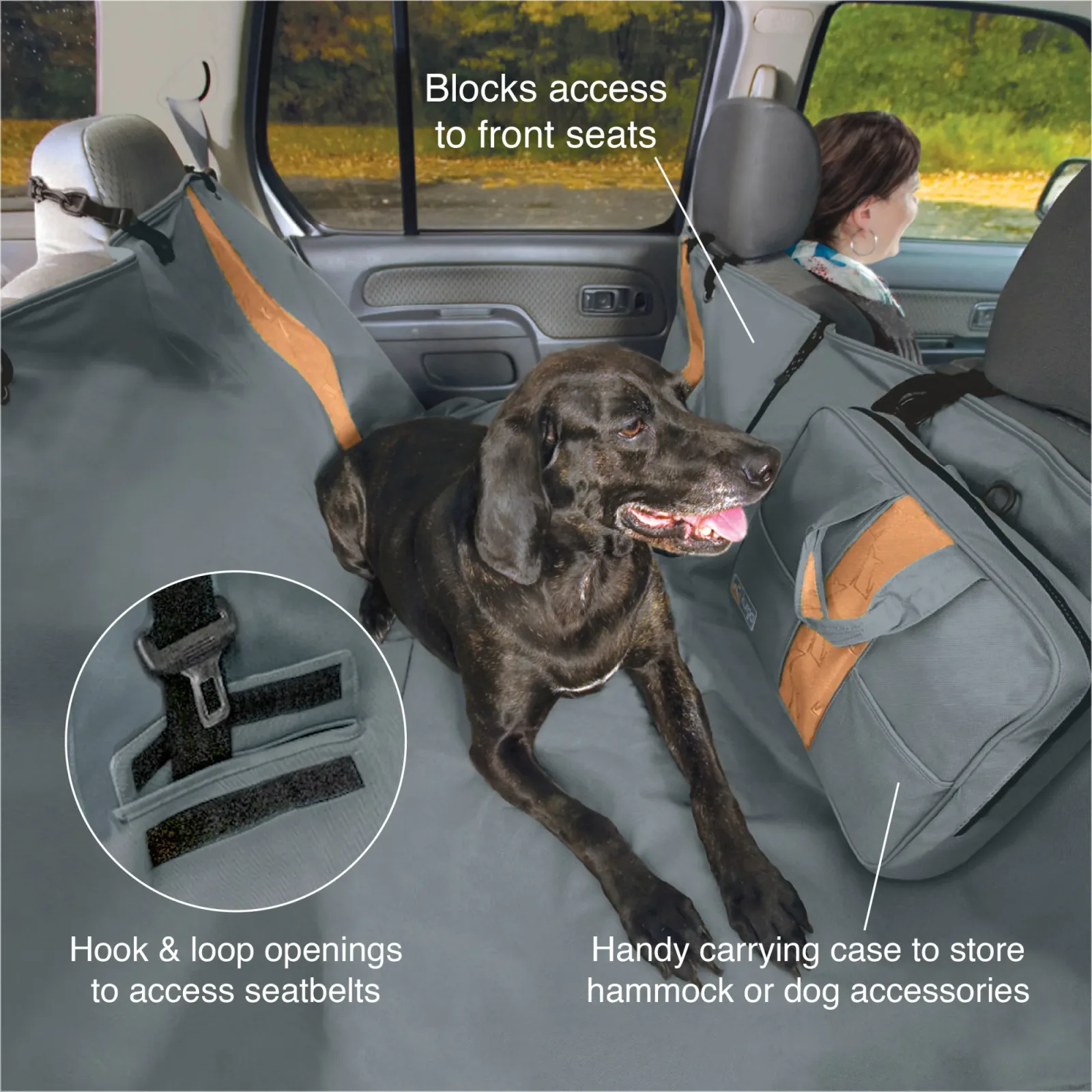 Kurgo Hammock Seat Cover and Barrier - Image 2