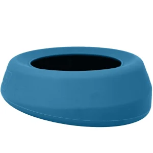 Kurgo Splash Free Wander Water Bowl, No Spill Dog Travel Bowl, Portable No Mess Bowl for Dogs, 24 ounces (Coastal Blue)