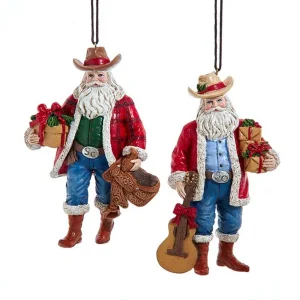 Kurt S. Adler Aorted Cowboy nta Christmas Ornament