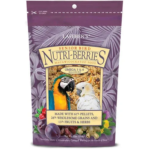 Lafeber Company Senior Bird Nutri-Berries Macaw & Cockatoo Food 10oz - Image 2
