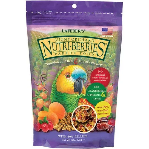 Lafeber Company Sunny Orchard Nutri-Berries Parrot Food 10oz - Image 2