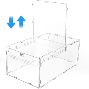 Large Tarantula Enclosure Spider Enclosure 14" X 8" X 6", 2 in 1 Acrylic Aboreal Breeding Box