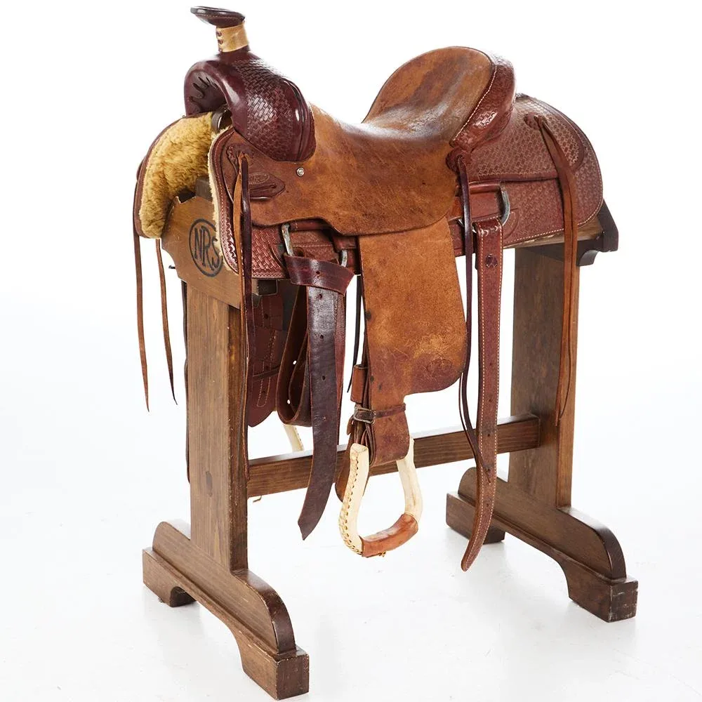 Larry Lancaster 15.5in Used Ranch Roping Saddle