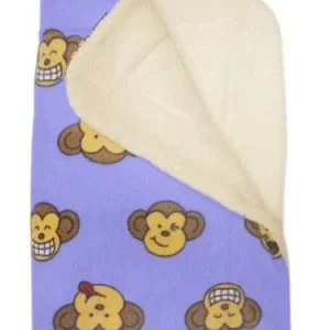 Lavender Silly Monkey Ultra-Plush Blanket